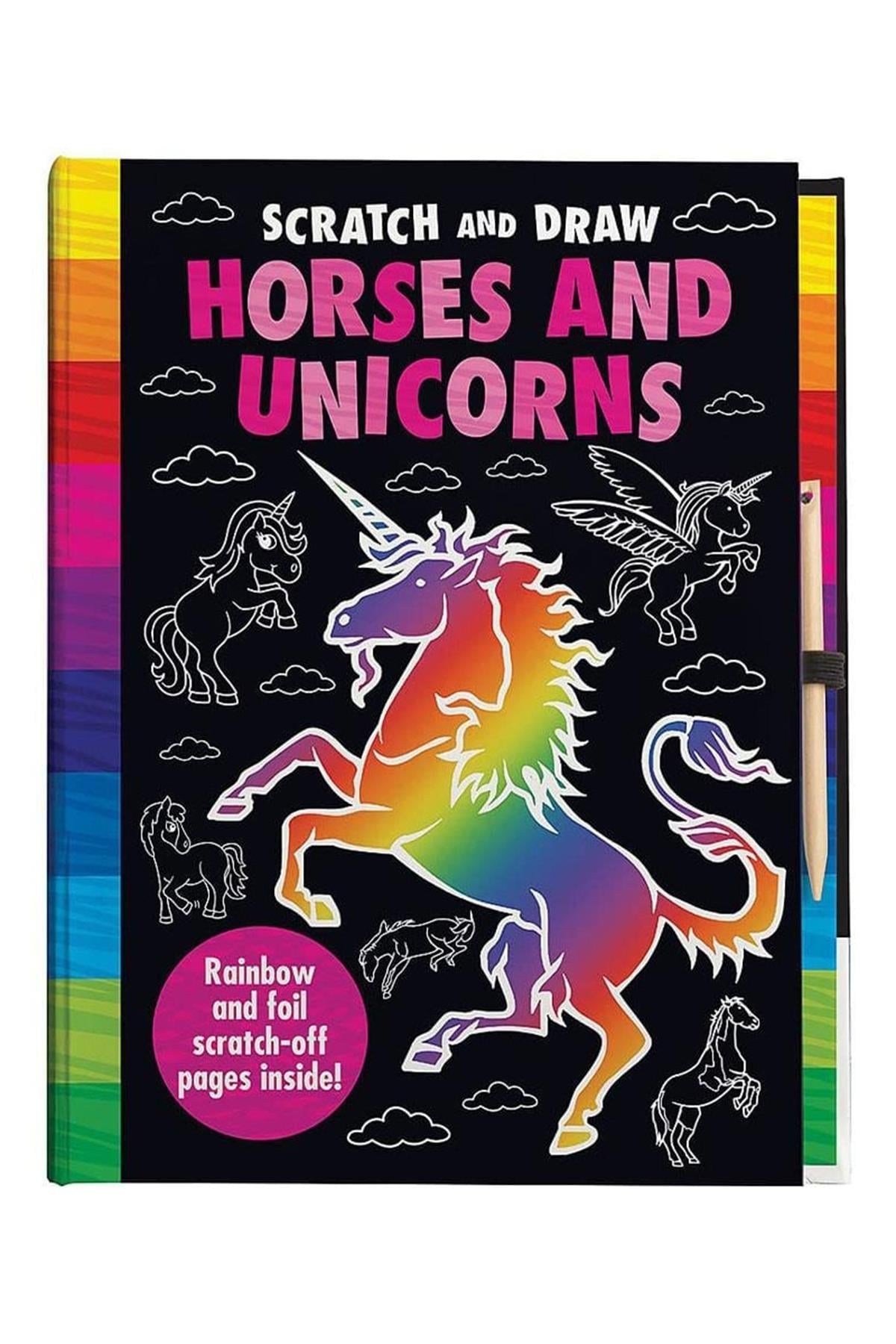 Scratch and Draw - Horses and Unicorns Çok Renkli