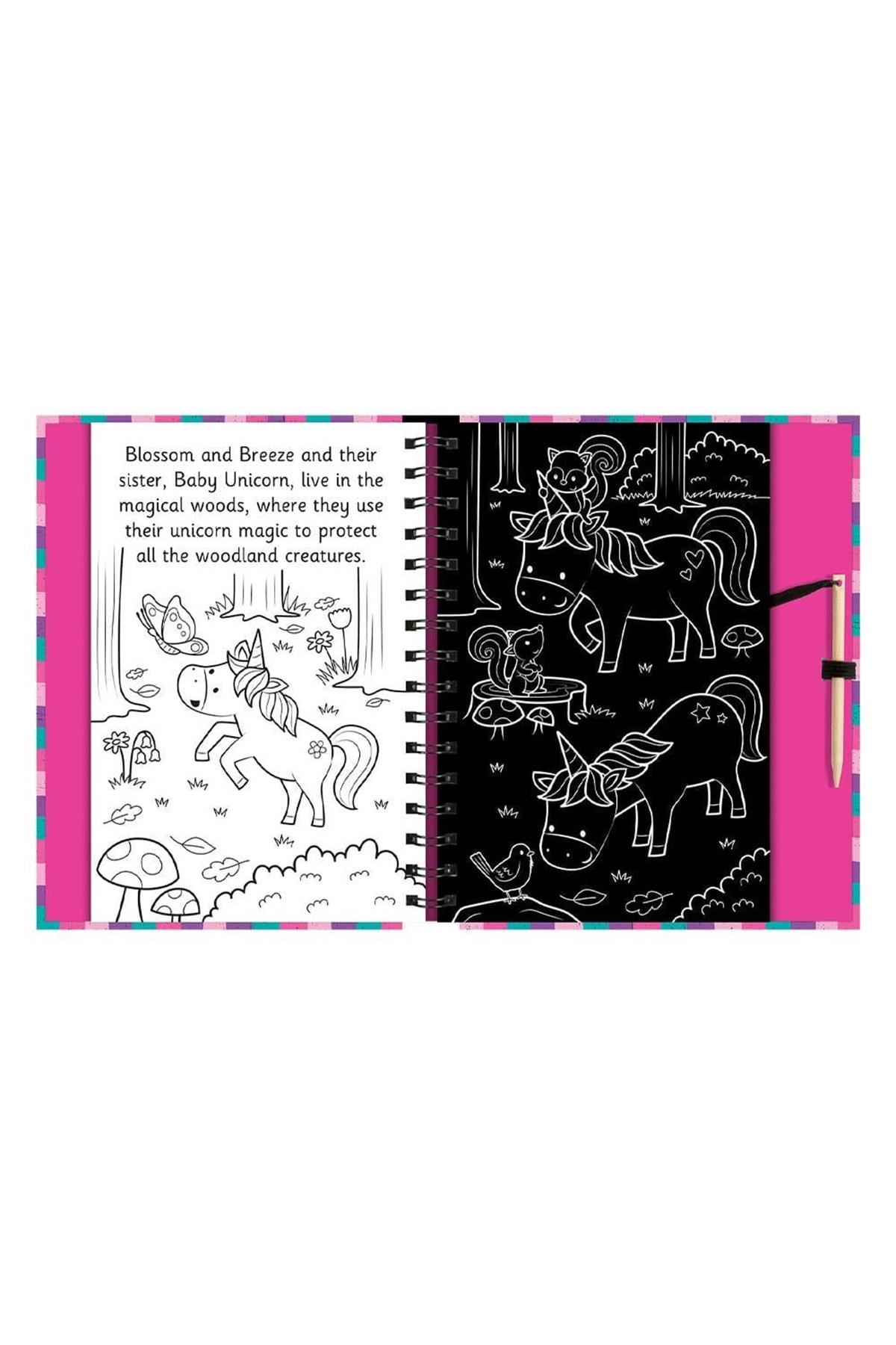 Scratch And Draw - Unicorns Çok Renkli