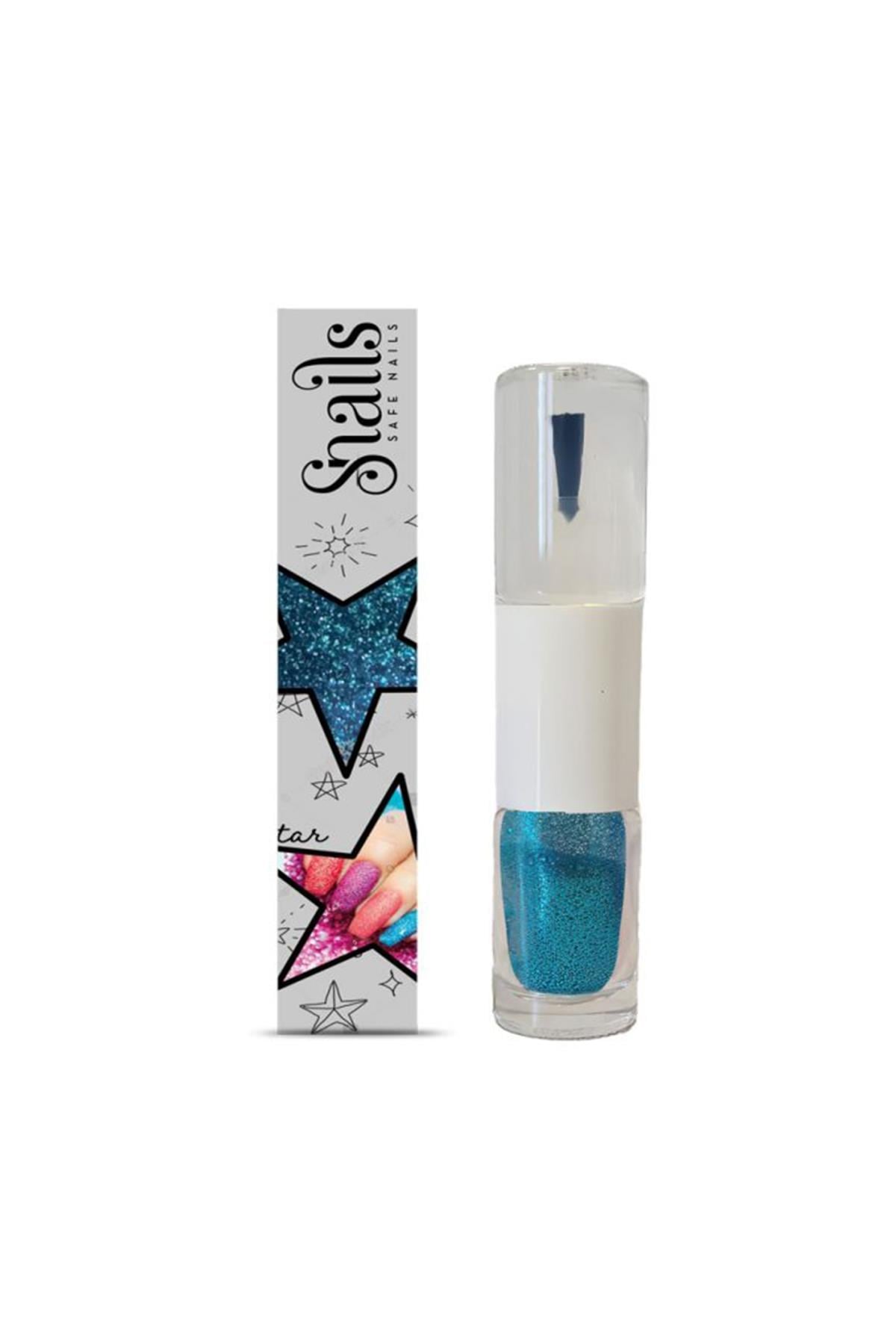 Simli Tırnak Parlatıcısı 2-in-1 Magic Dust Blue Çok Renkli