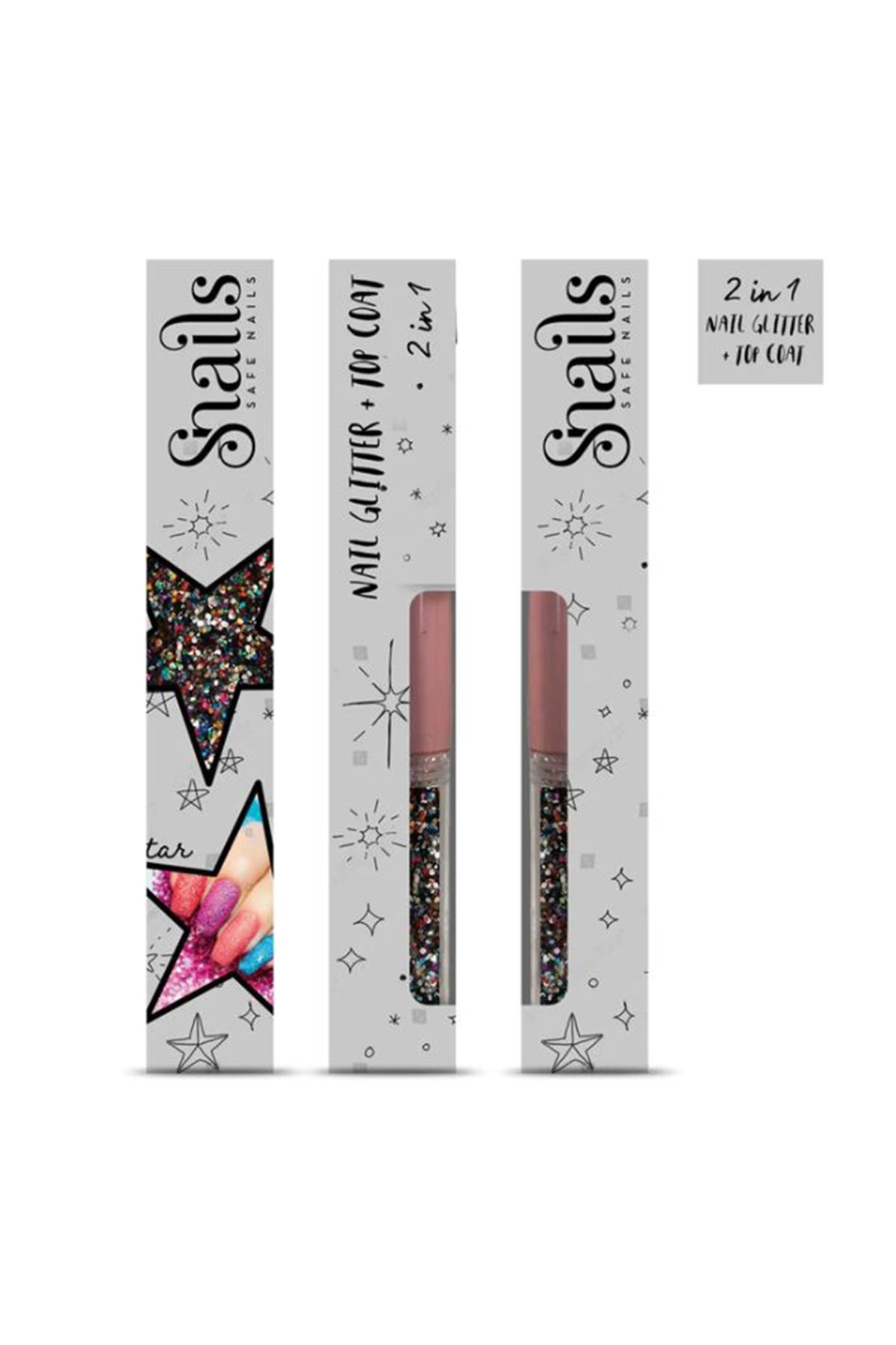 Simli Tırnak Parlatıcısı 2-in-1 Magic Dust Multicolor Çok Renkli
