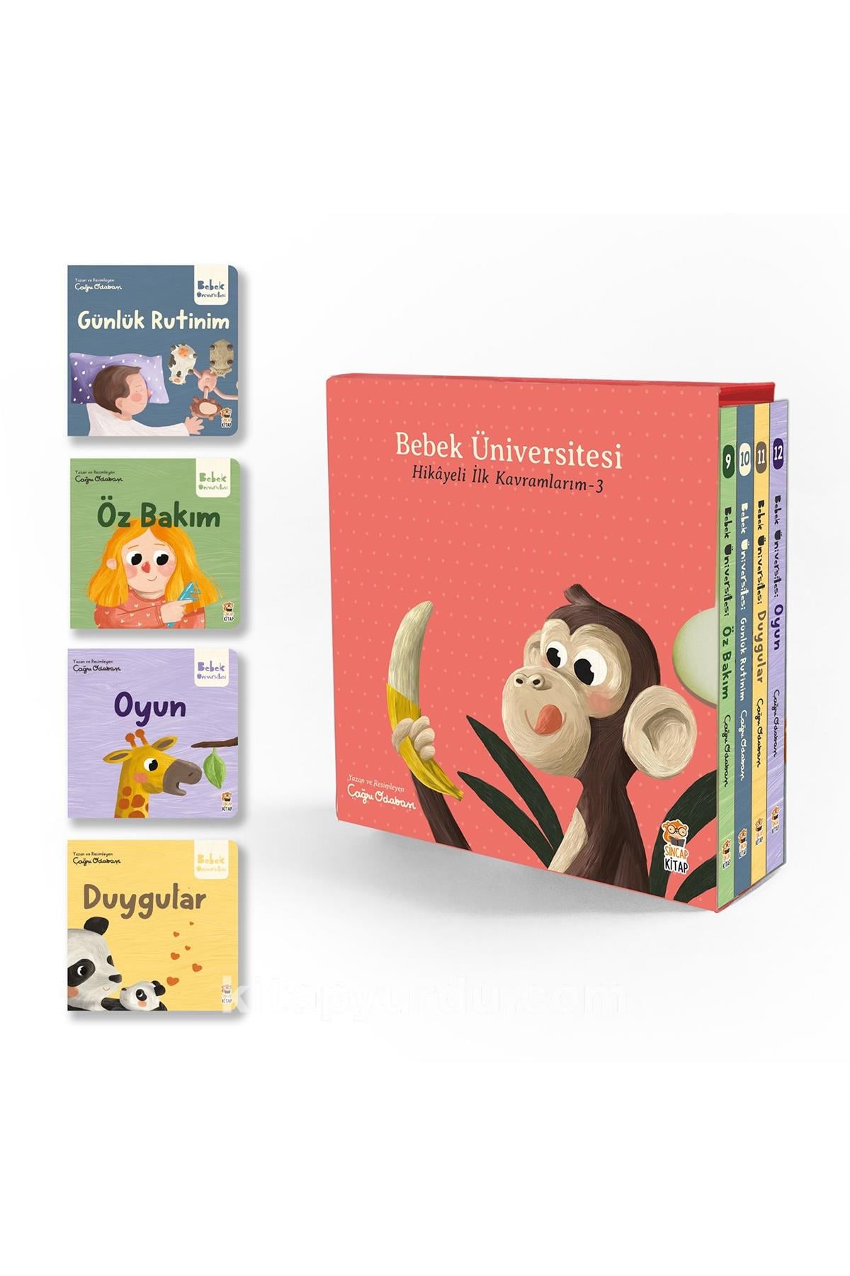 Sincap Kitap / Bebek Üniversitesi-3 Hikâyeli İlk Kavramlarım set Çok Renkli