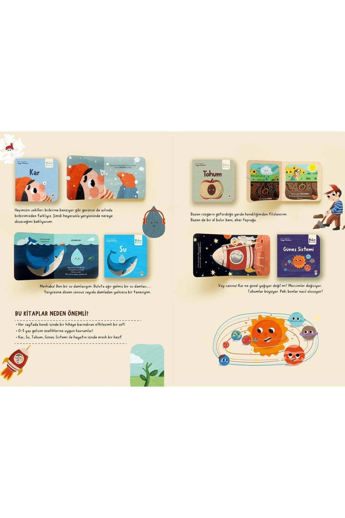 Sincap Kitap / Bebek Üniversitesi 4-Hikâyeli İlk Kavramlarım Set ( 4 Kitap) Çok Renkli