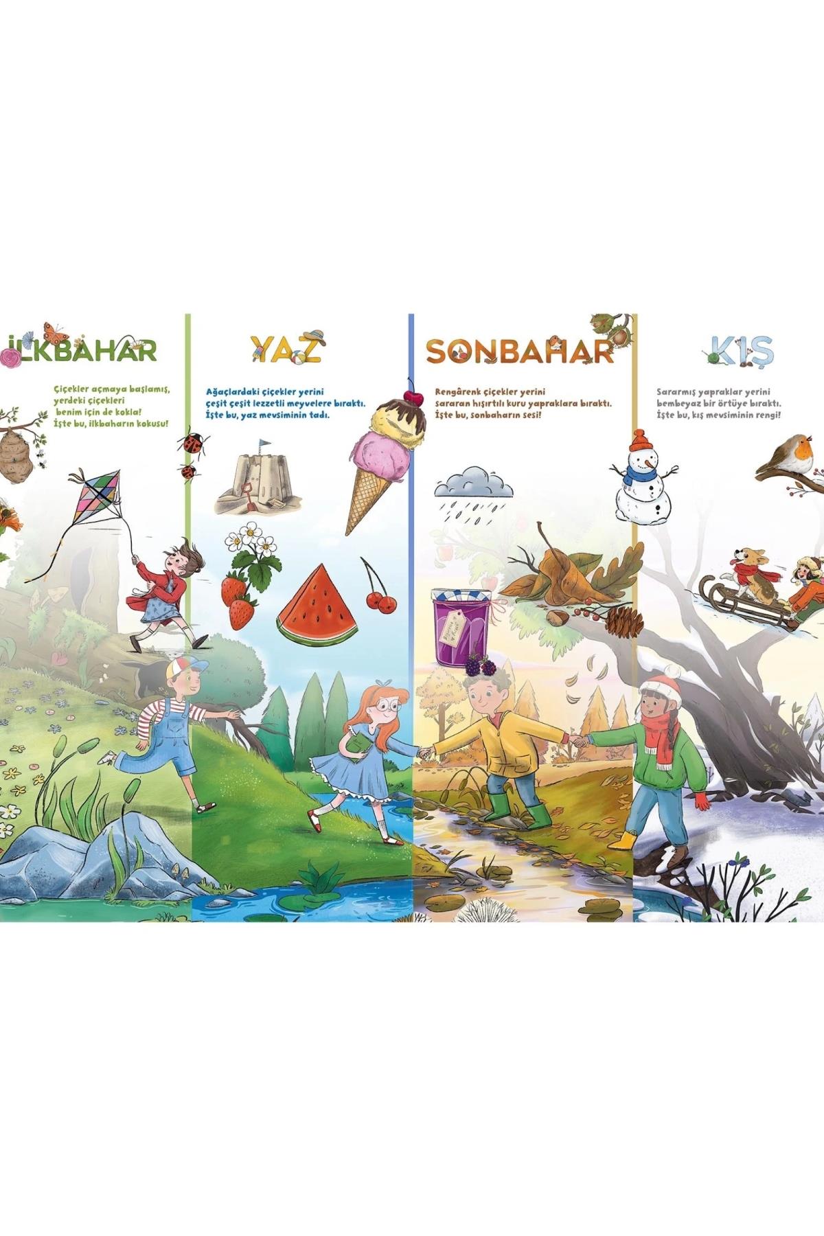 Sincap Kitap / Ne Sorsan Bilir Minik - Benim İlk Mevsimler Kitabım Çok Renkli