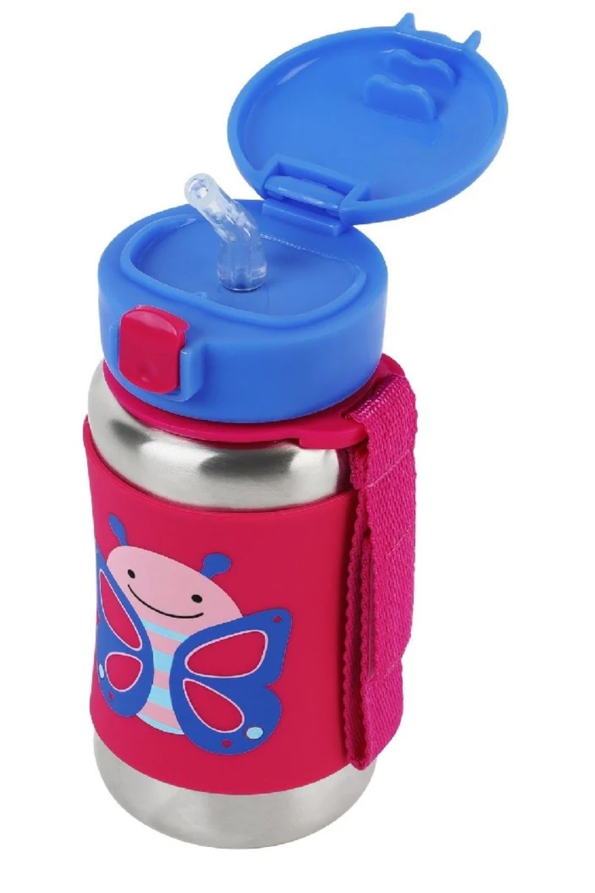 Skip Hop Zoo Pipetli Paslanmaz Çelik Suluk Kelebek Çok Renkli