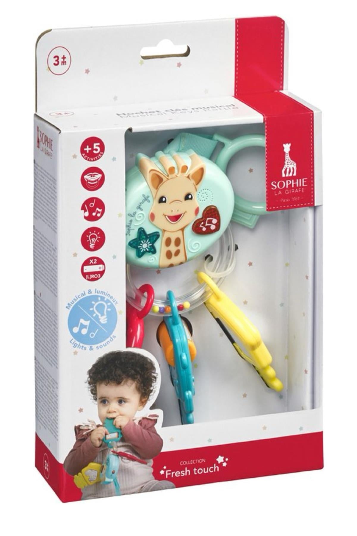 Sophie La Girafe Lights&Sound Sesli Işıklı Anahtar Çıngırak Çok Renkli
