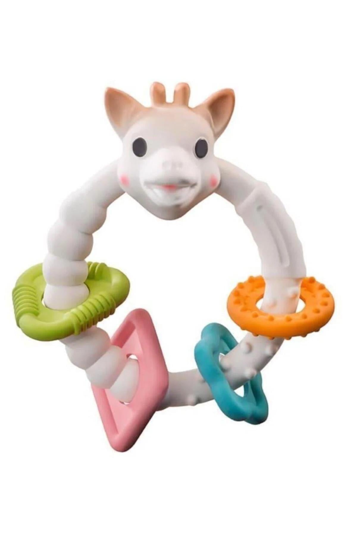 Sophie la Girafe So Pure Coloring Renkli Halka Diş Kaşıyıcı Çok Renkli