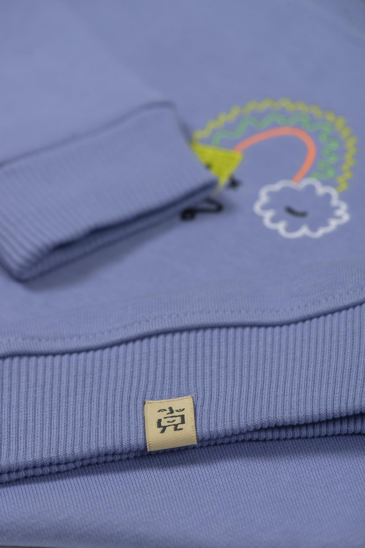 Beetlebeez / SQUARE WITH CLOUD SWEATSHIRT Lila