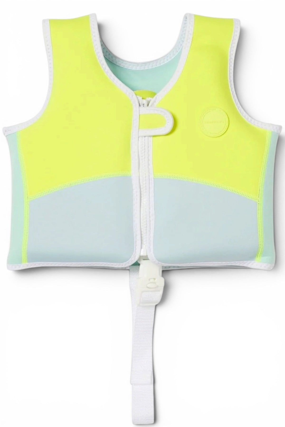 Sunnylife / Çocuk Can Yeleği Salty the Shark Aqua Neon Yellow Neon Sarı