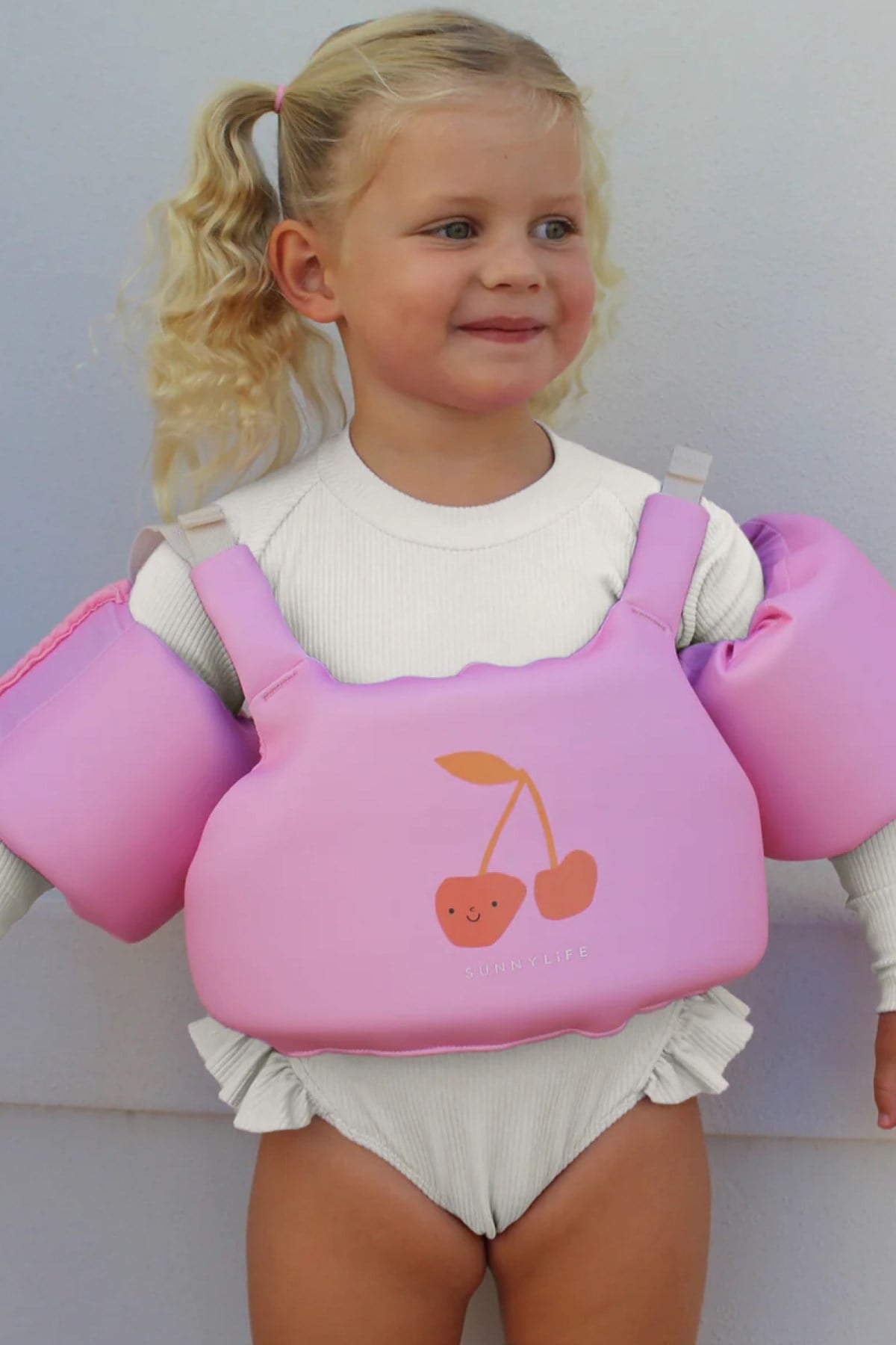 Sunnylife / Çocuk Yüzme Yardımcısı 4-6 yaş Cotton Candy Cherry Pembe