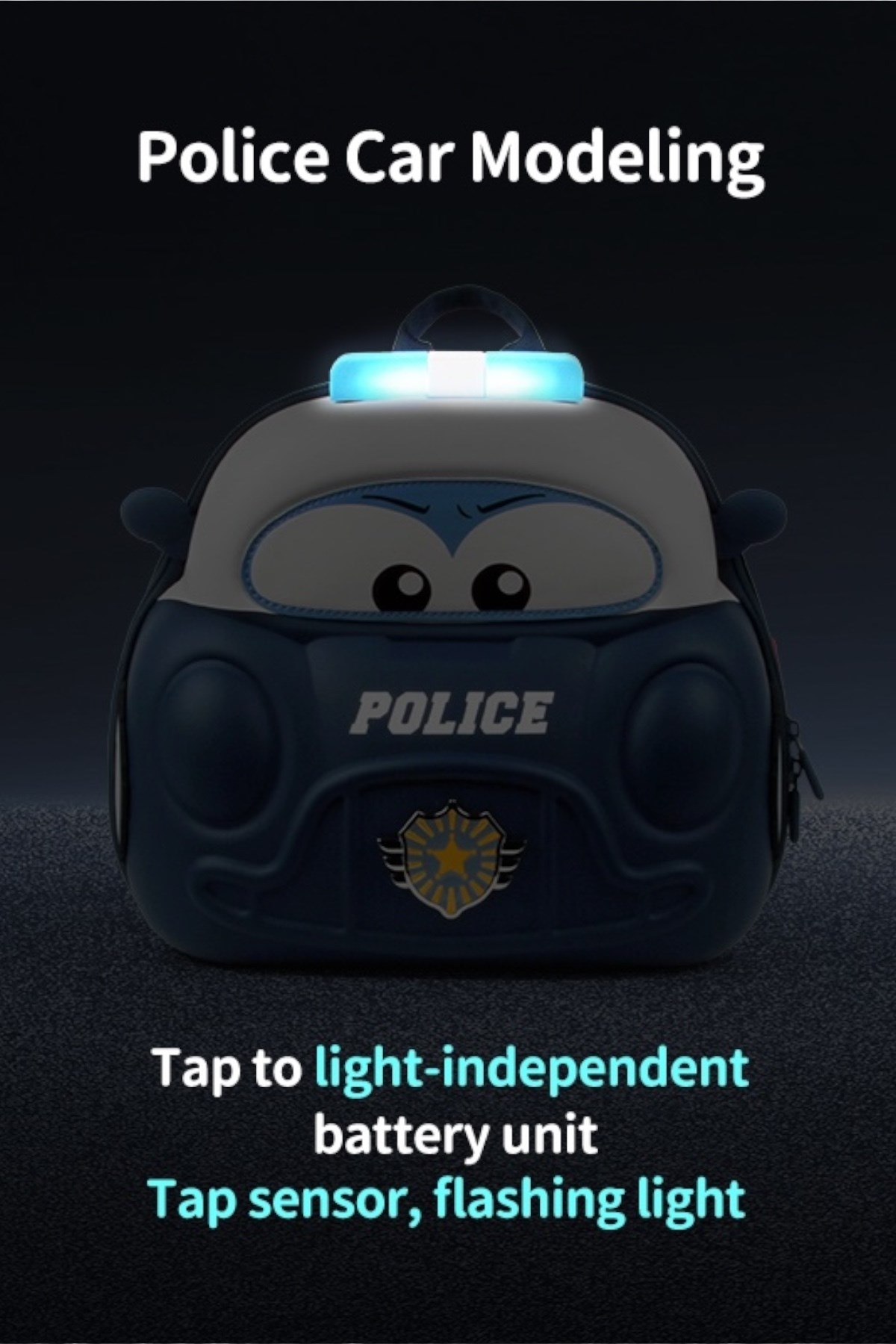 Supercute Police Car Sırt Çantası Çok Renkli