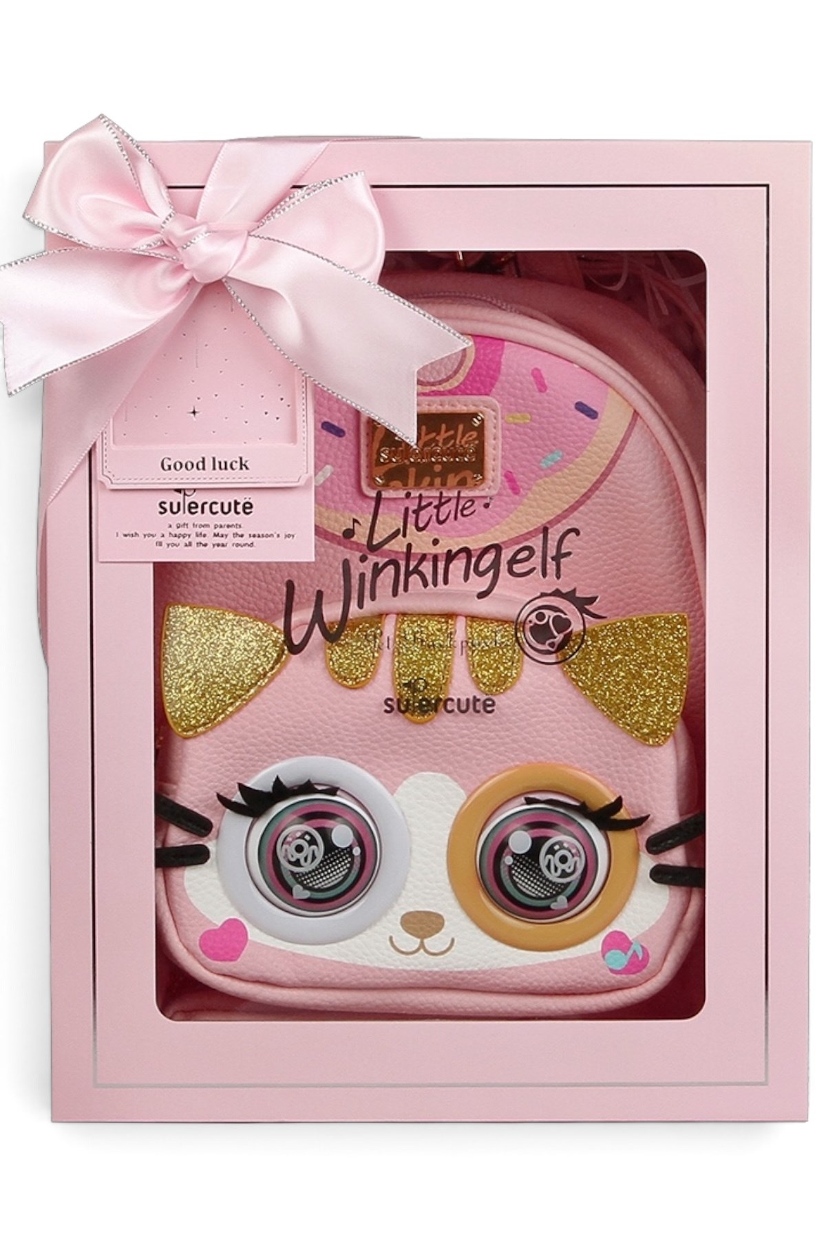 Supercute Winking Elf Sırt Çantası Pembe