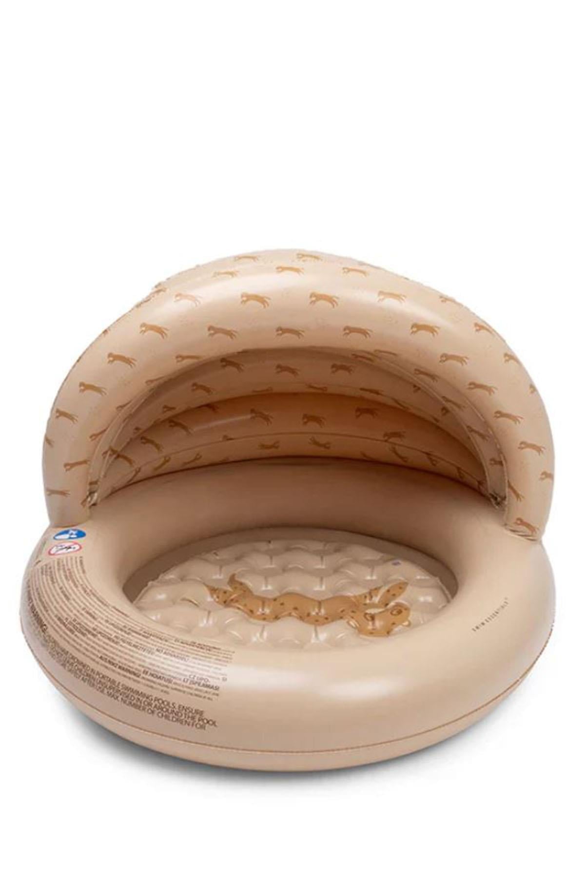 Swim Essentials Brown Panter Çocuk Gölgelikli Şişme Oyun ve Yüzme Havuzu 100cm Çok Renkli