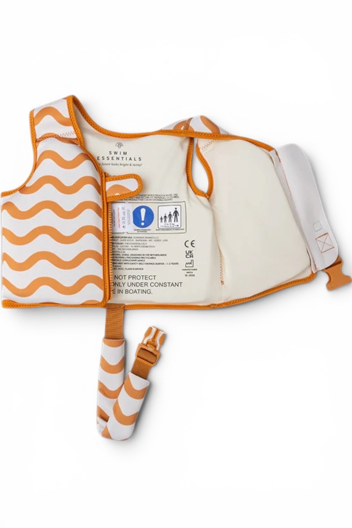 Swim Essentials Orange Surfer Köpük Dolgulu Yüzme Yeleği 1-2 Yaş Çok Renkli