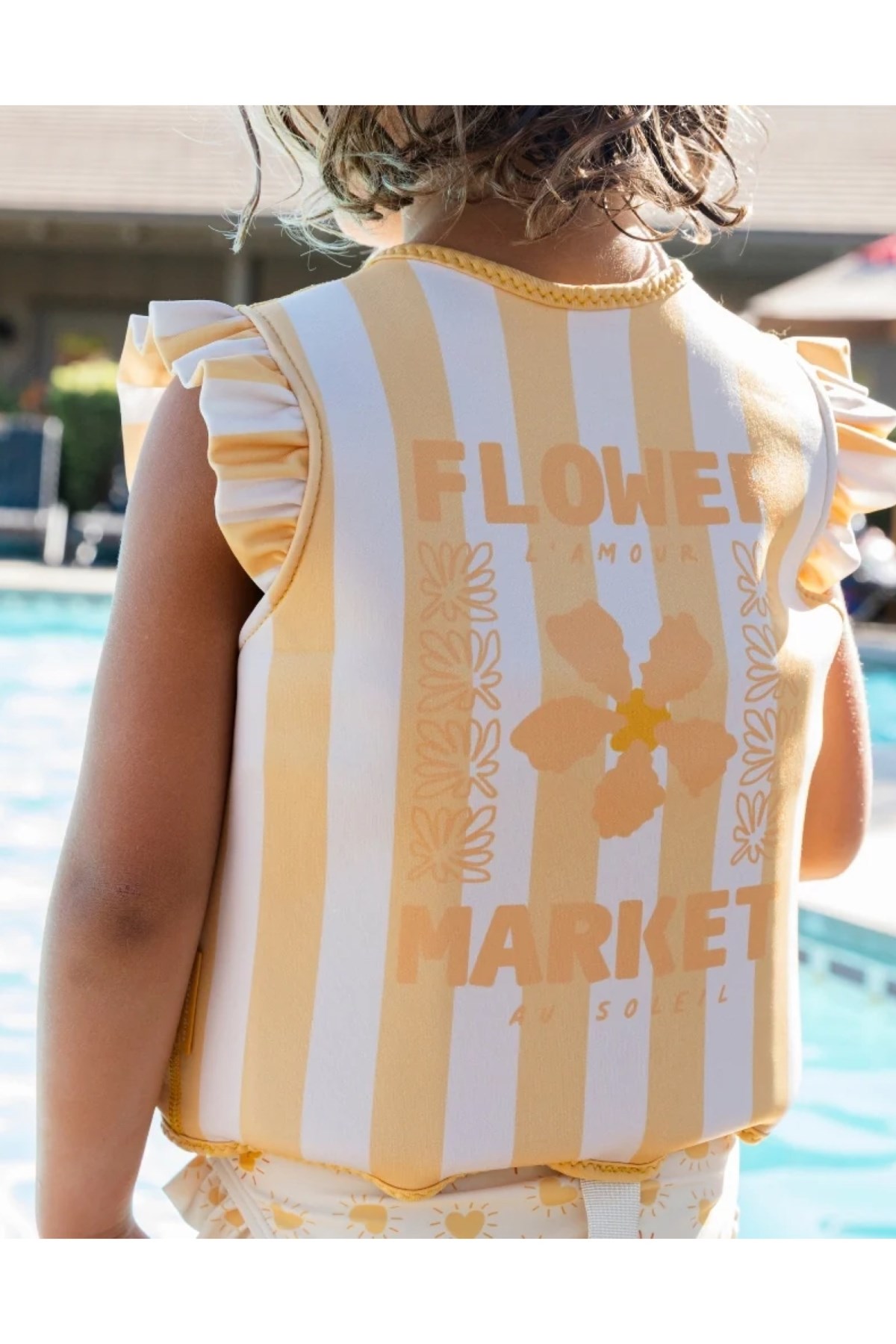 Swim Essentials Yellow Flower Market Köpük Dolgulu Yüzme Yeleği 2-3 Yaş Çok Renkli