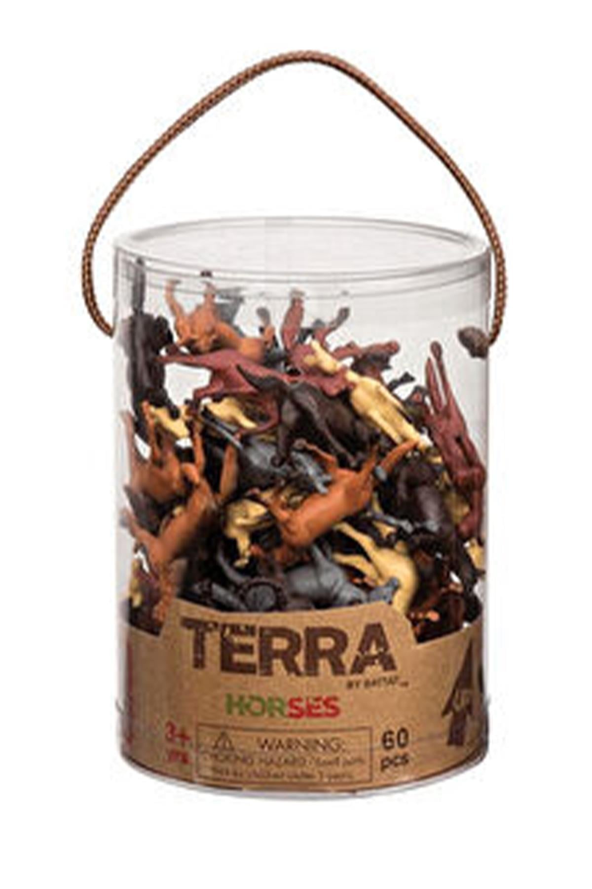Terra 60 Parça Küçük Oyun Seti - Atlar Çok Renkli