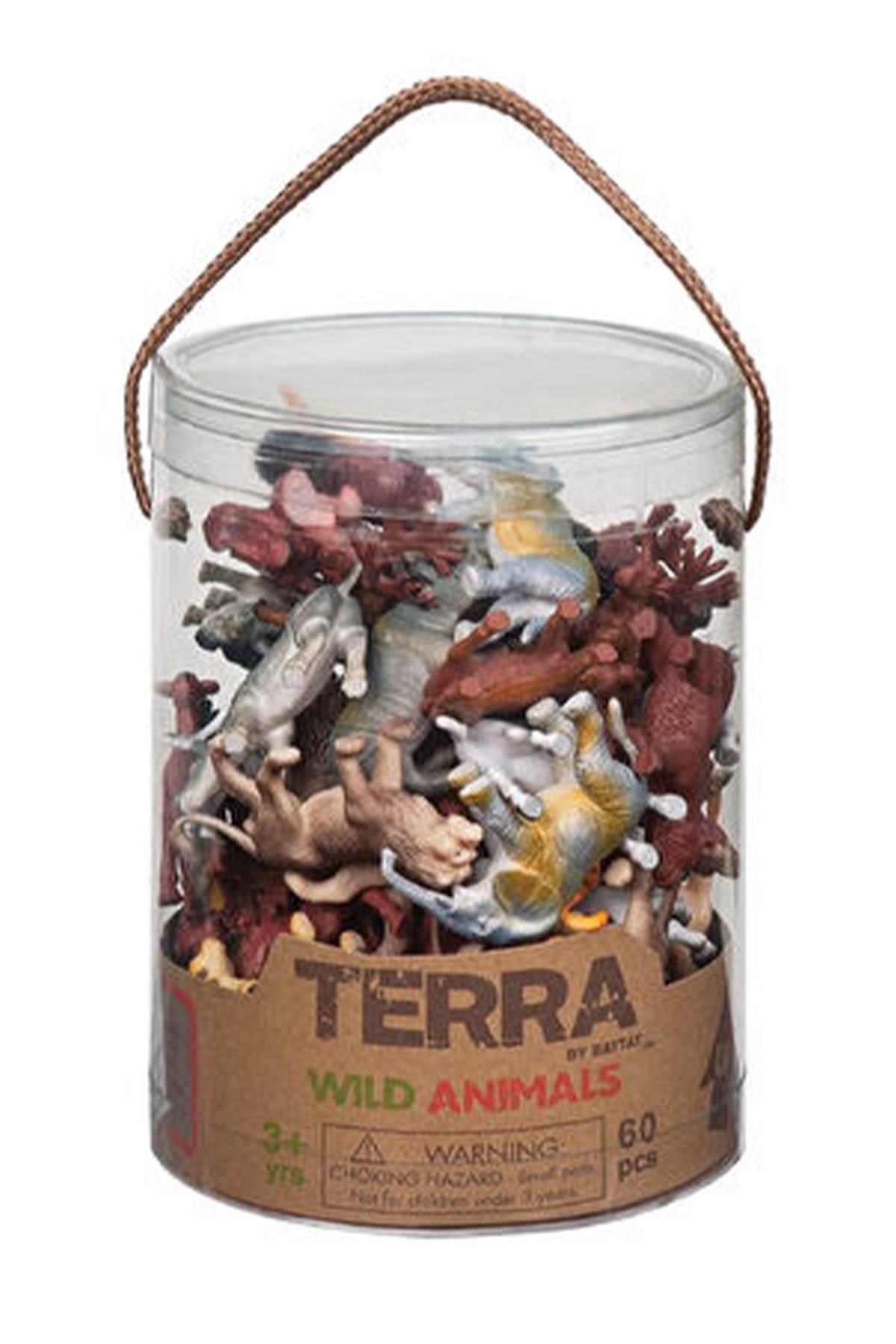 Terra 60 Parça Küçük Oyun Seti - Safari Çok Renkli