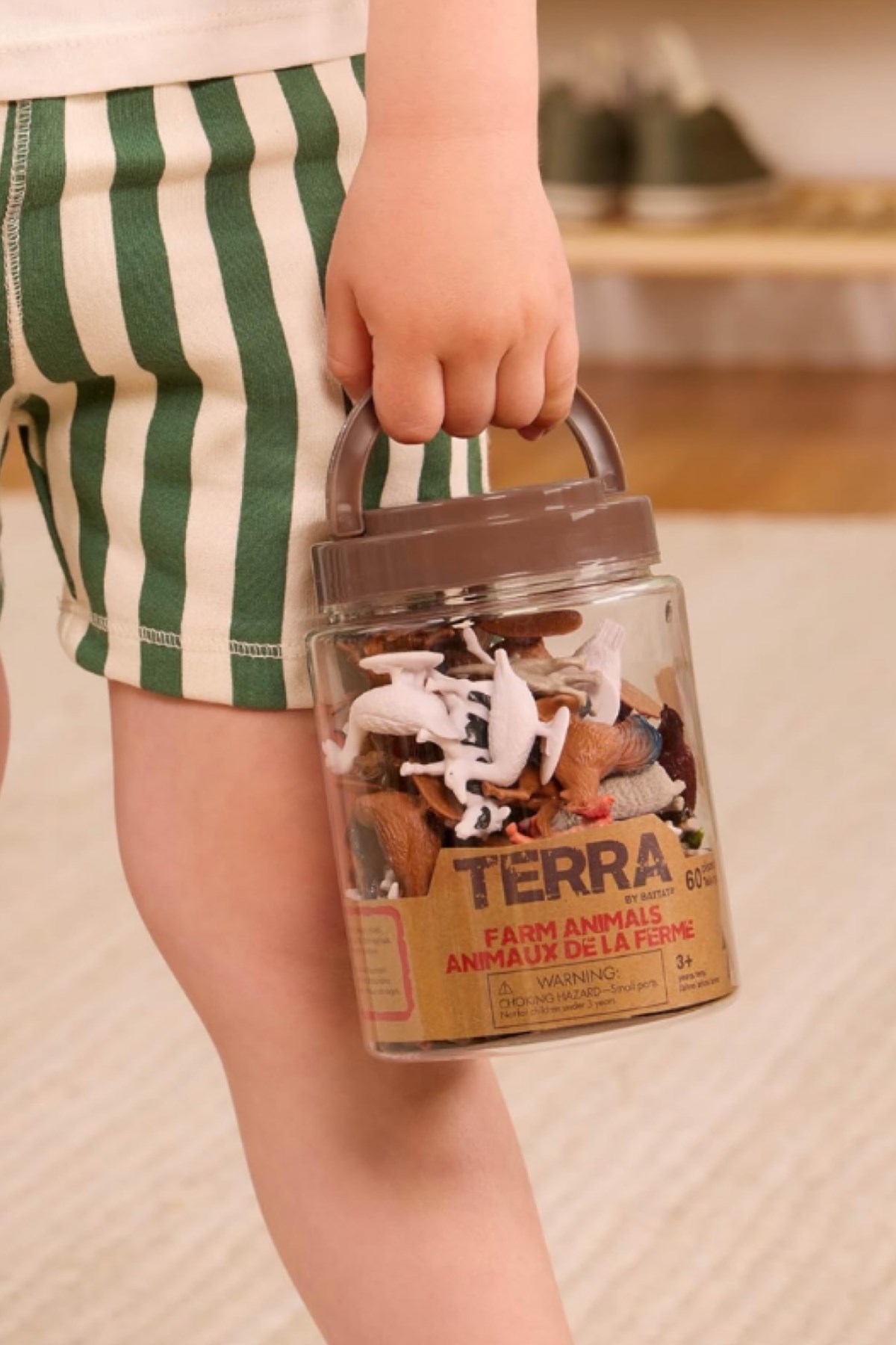 Terra 60 Parça Tüp İçinde Küçük Oyun Seti - Çiftlik Çok Renkli