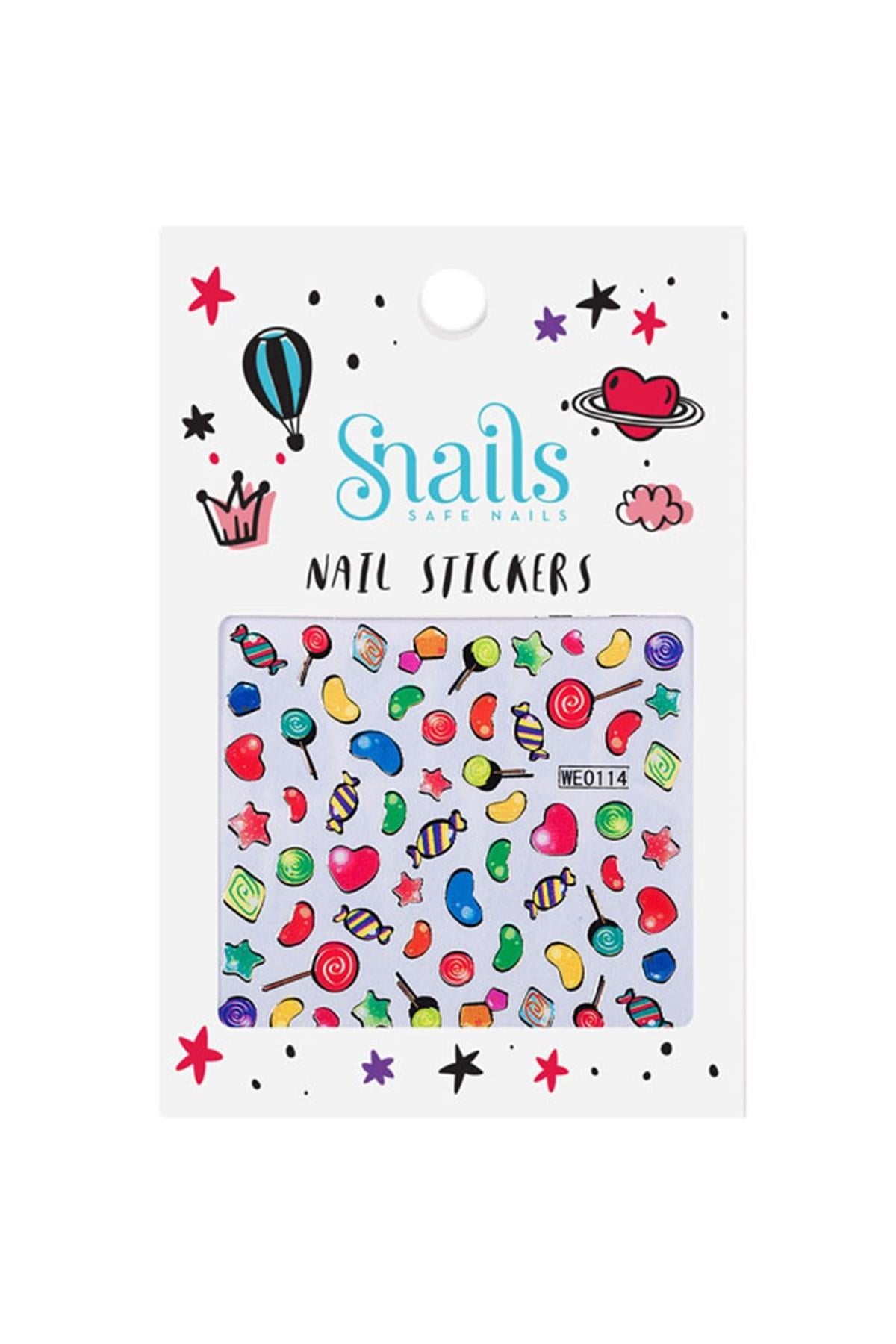 Tırnak Sticker Seti – Candy Blast Çok Renkli