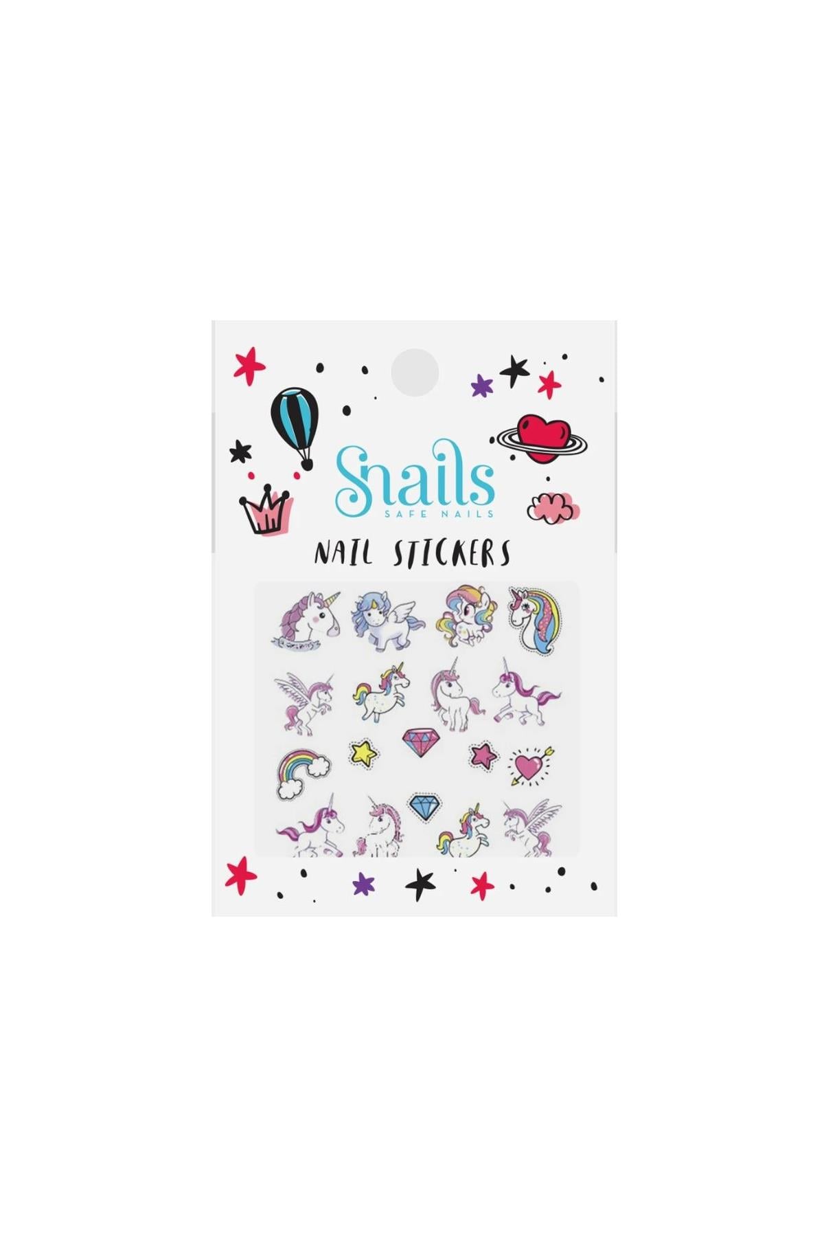 Tırnak Sticker Seti – Unicorn Çok Renkli