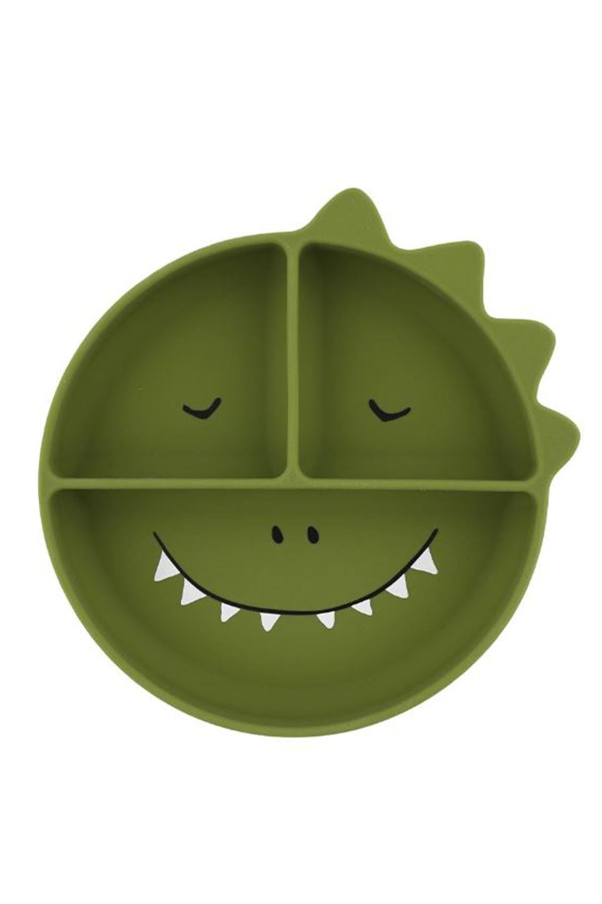 TRIXIE - Silikon Vakumlu Bölmeli Tabak MR. DINO