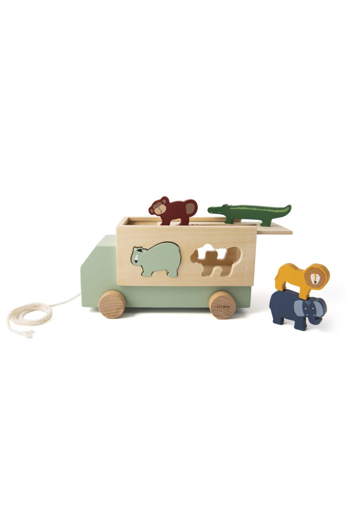 TRIXIE - WOODEN ANIMAL TRUCK Çok Renkli