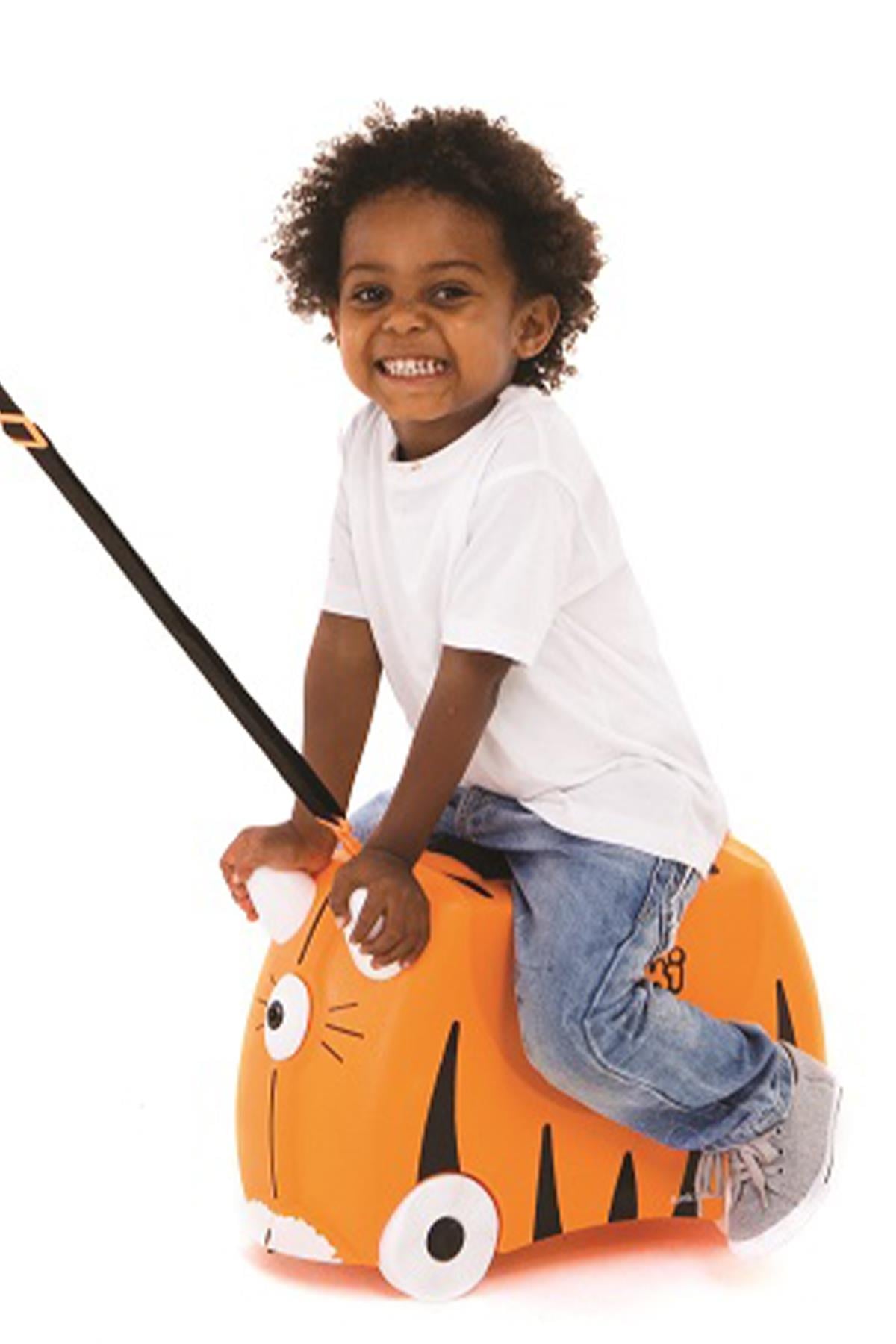 Trunki Çocuk Bavulu - Kaplan Tipu Çok Renkli