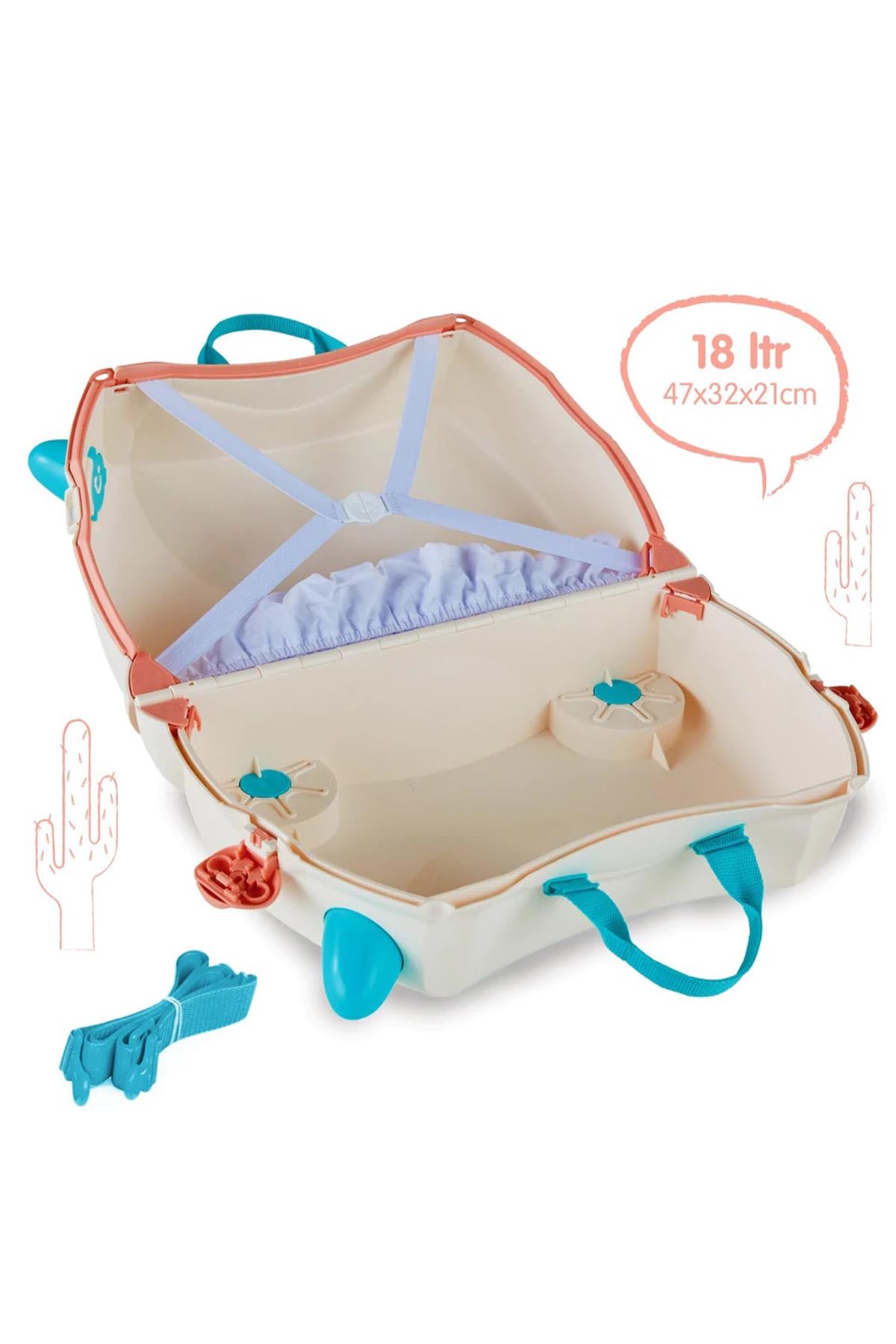 Trunki Çocuk Bavulu - Lama Lola Çok Renkli
