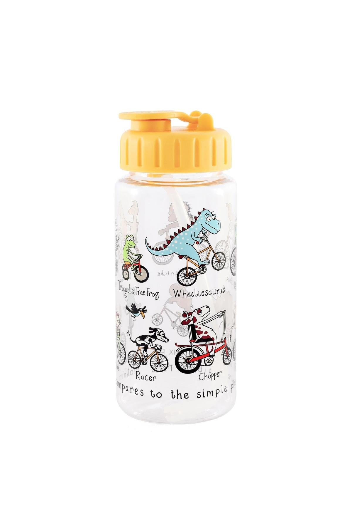 Tyrell Katz Pipetli Matara / Suluk 400 ml Animals on Bike Çok Renkli