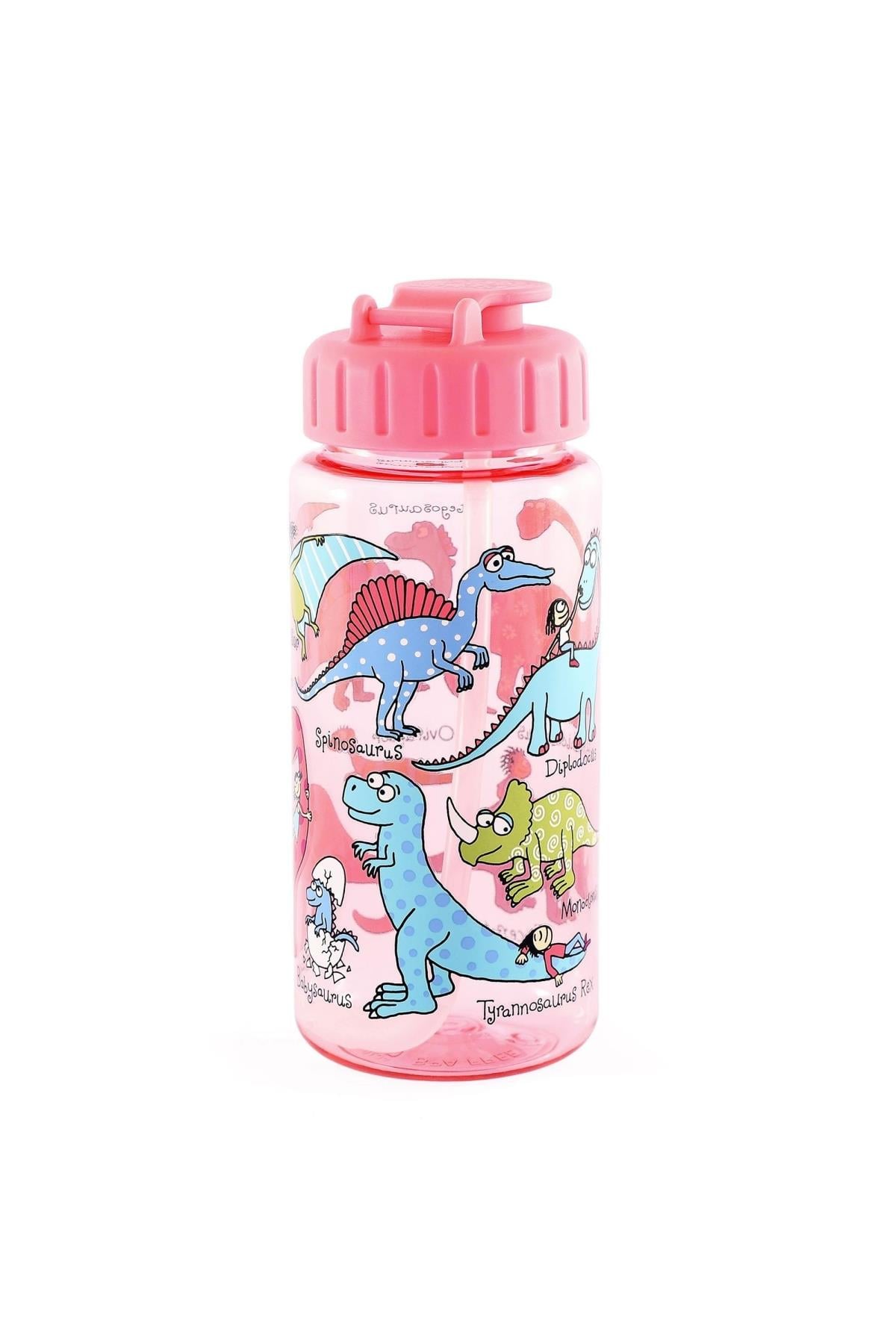 Tyrell Katz Pipetli Matara / Suluk 400 ml Pembe Dinozor PINK DINO