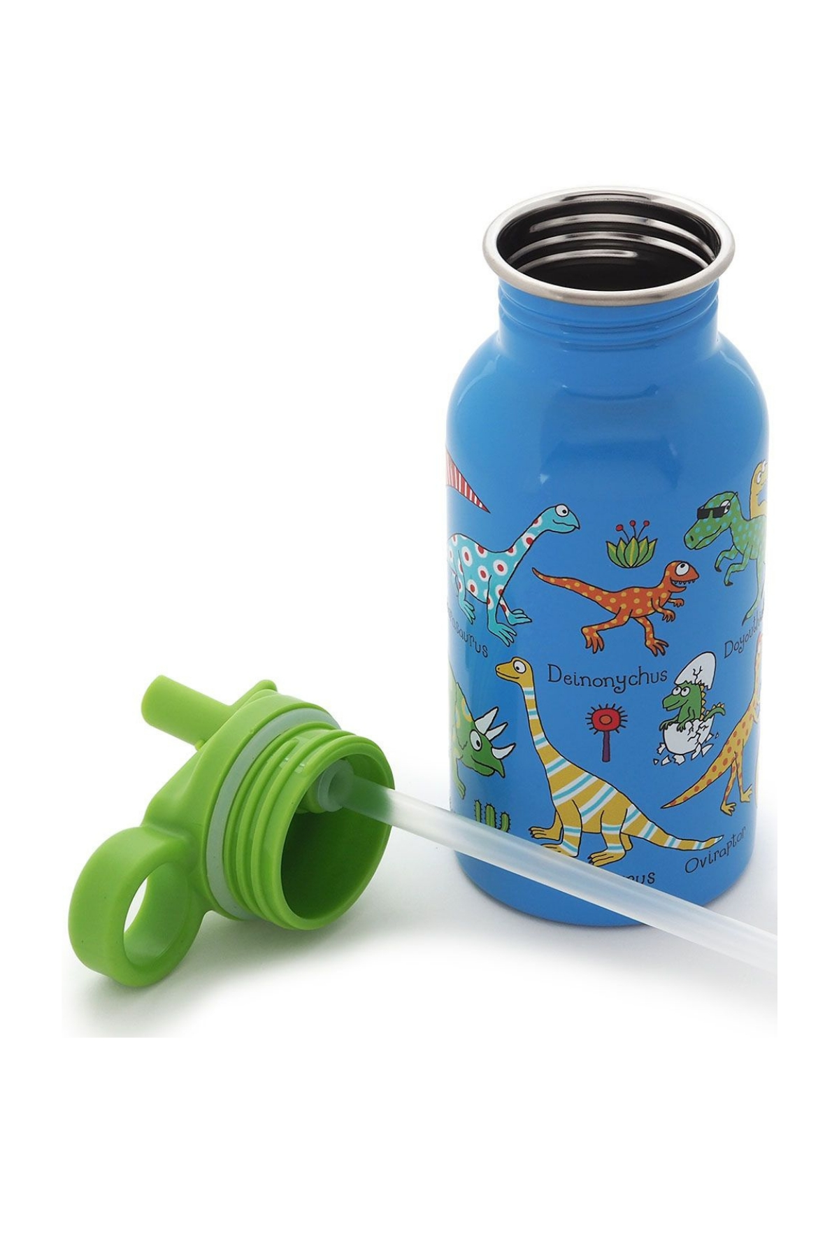 TYRRELL KATZ DINO PİPETLİ ÇELİK MATARA 400ML Çok Renkli