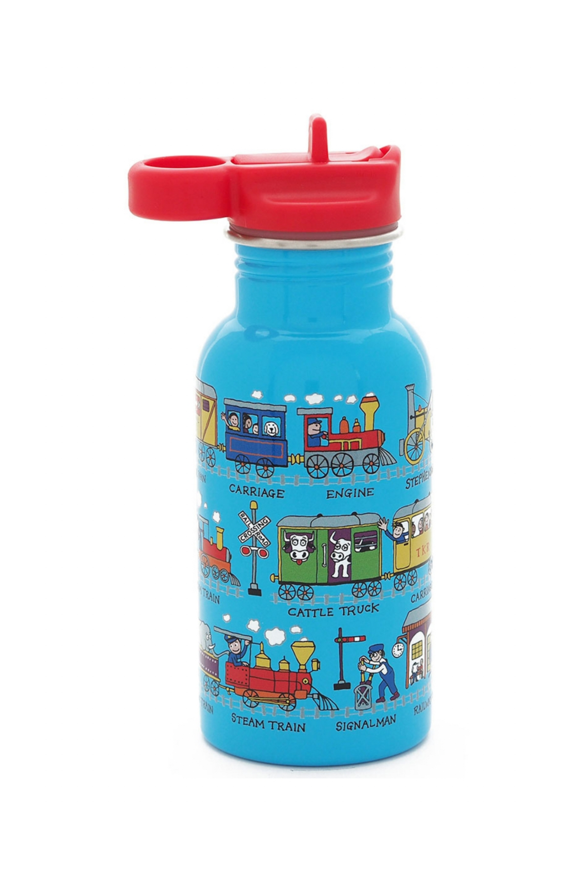 TYRRELL KATZ TRAINS PİPETLİ ÇELİK MATARA 400ML Çok Renkli