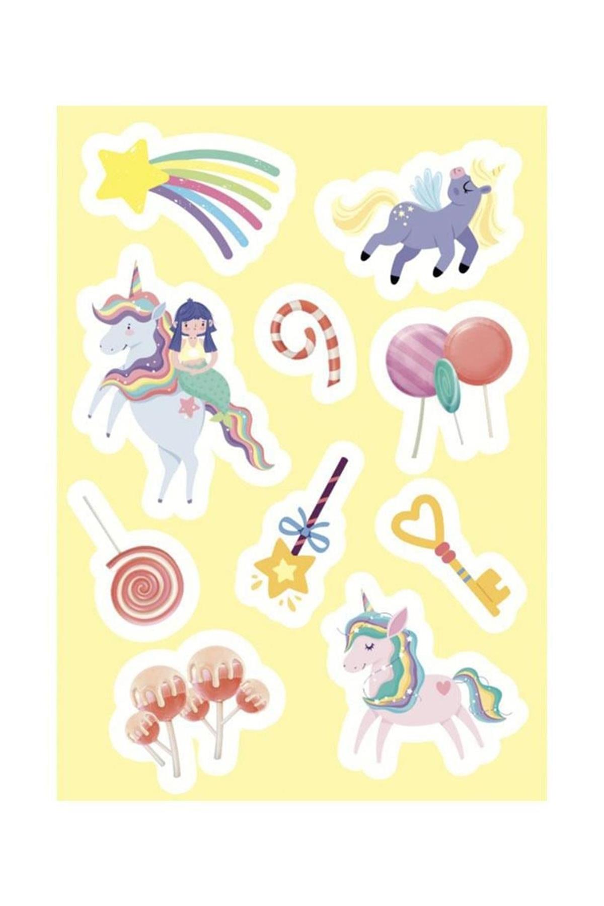 Sassi / Unicorns - Sticker and Activities Çok Renkli