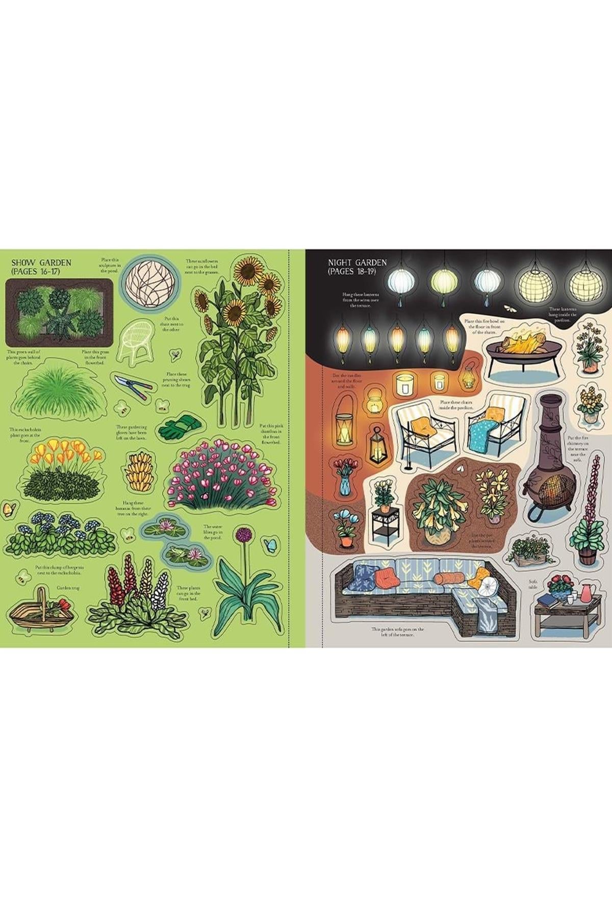 Usborne / GARDEN CENTRE STICKER BOOK Çok Renkli