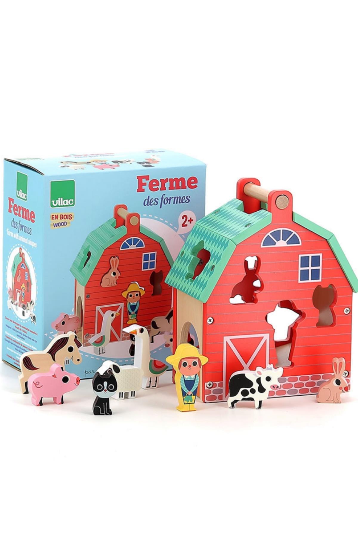 Vilac - Ahşap Çiftlik Eşleştirme Çok Renkli