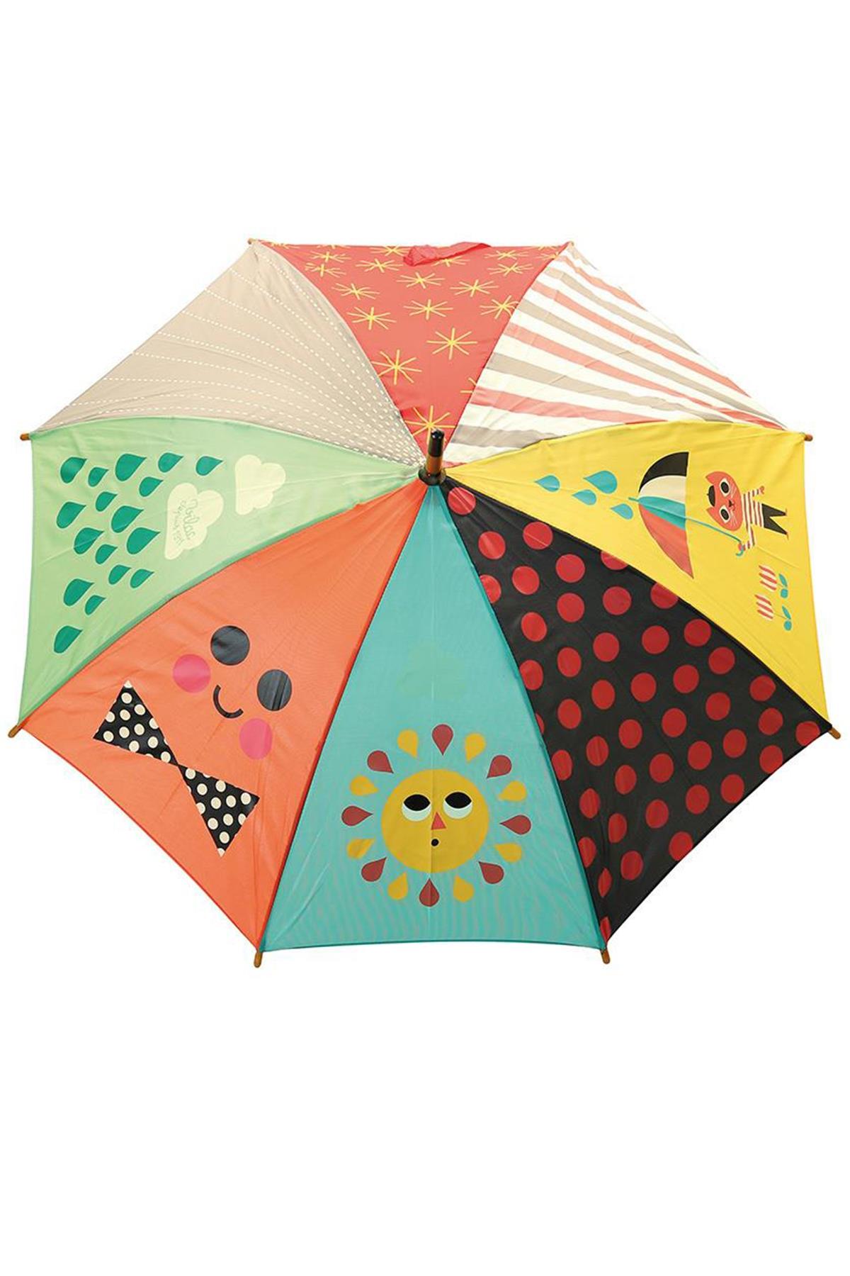 Vilac - Bear umbrella- Mavi Ayı Şemsiye Çok Renkli
