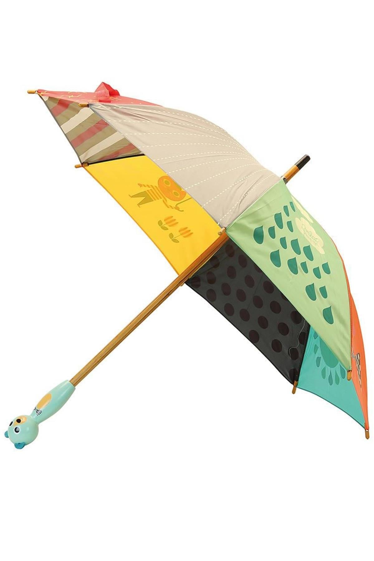 Vilac - Bear umbrella- Mavi Ayı Şemsiye Çok Renkli