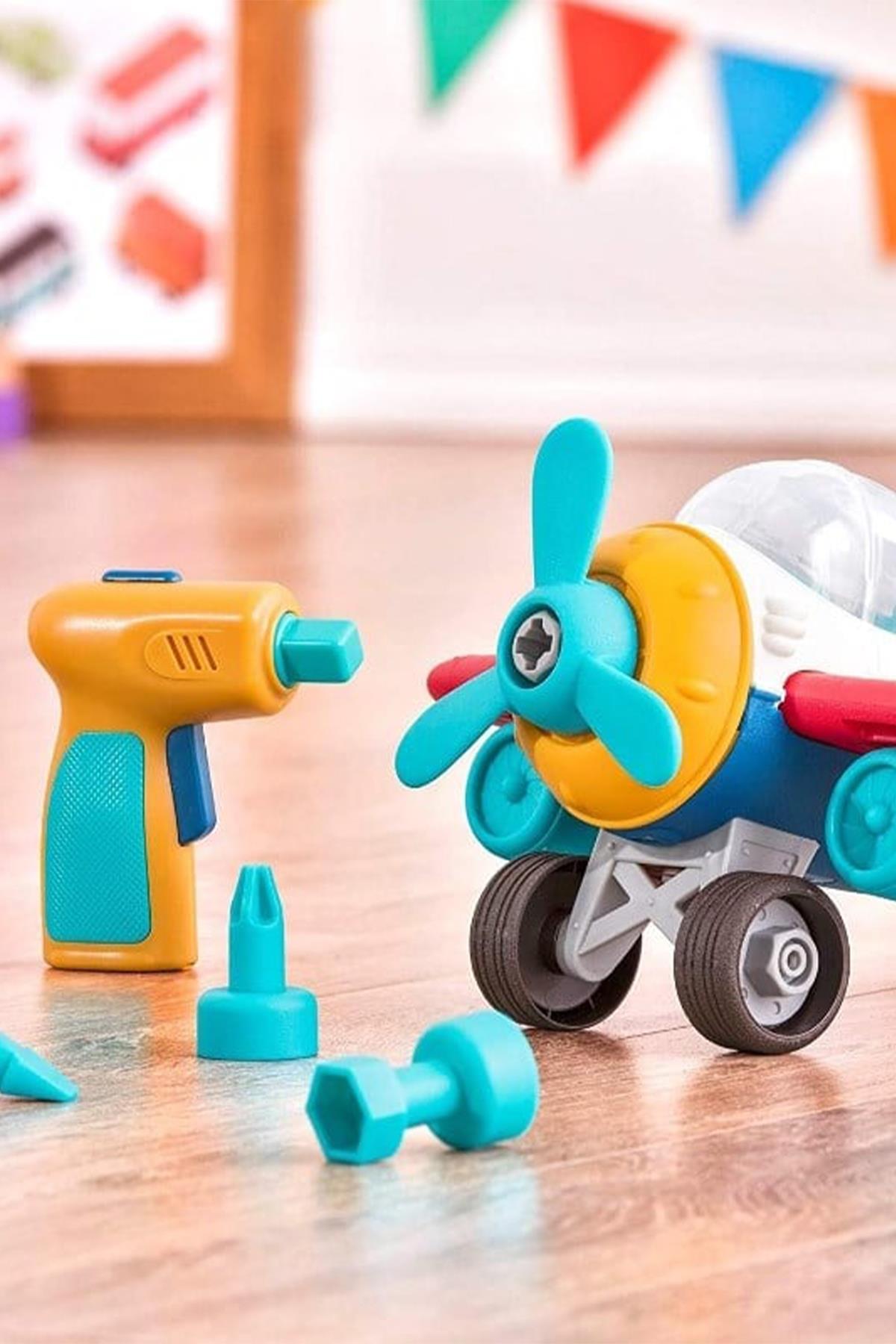 Wonder Wheels Tak Çıkar Uçak Çok Renkli