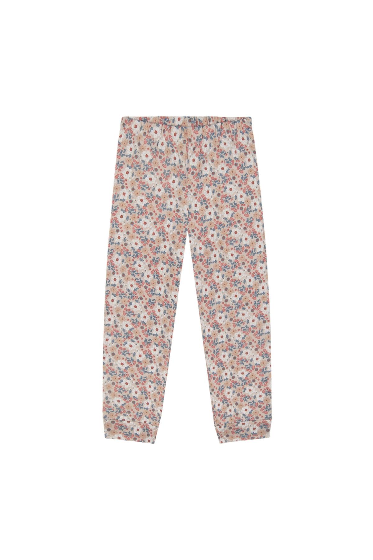 Yaz Buketi Kısa Kollu Pijama Takımı Pembe