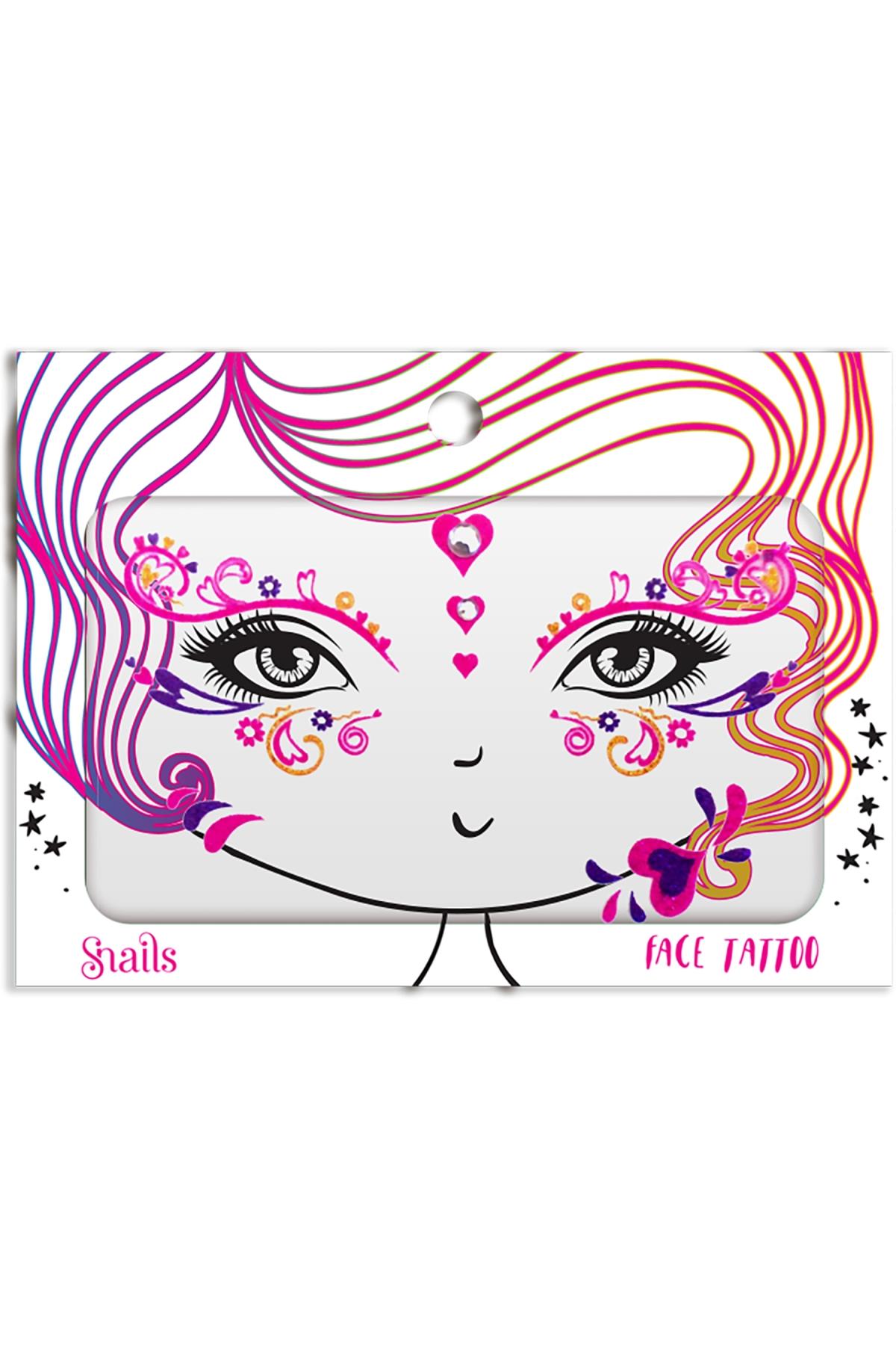 Yüz Dövmesi – Queen of Hearts Çok Renkli