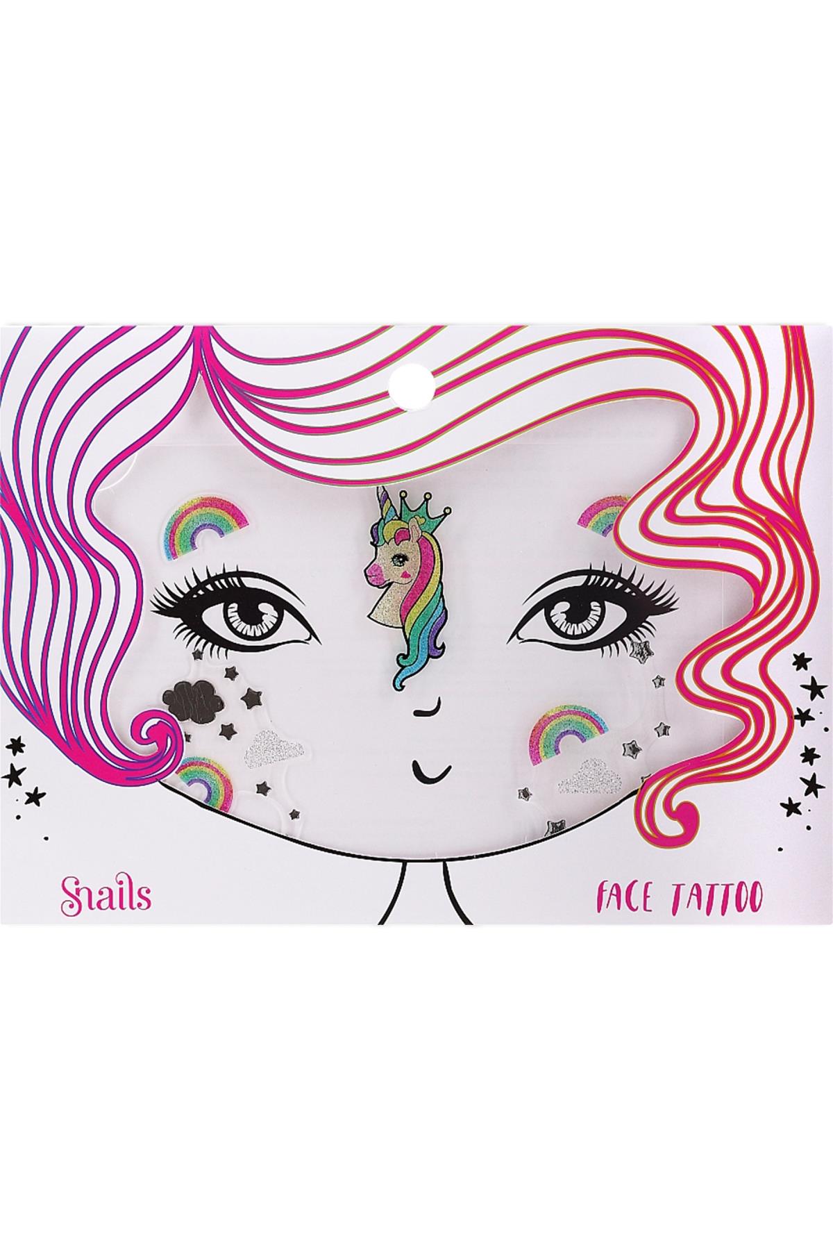 Yüz Dövmesi – Unicorn Çok Renkli