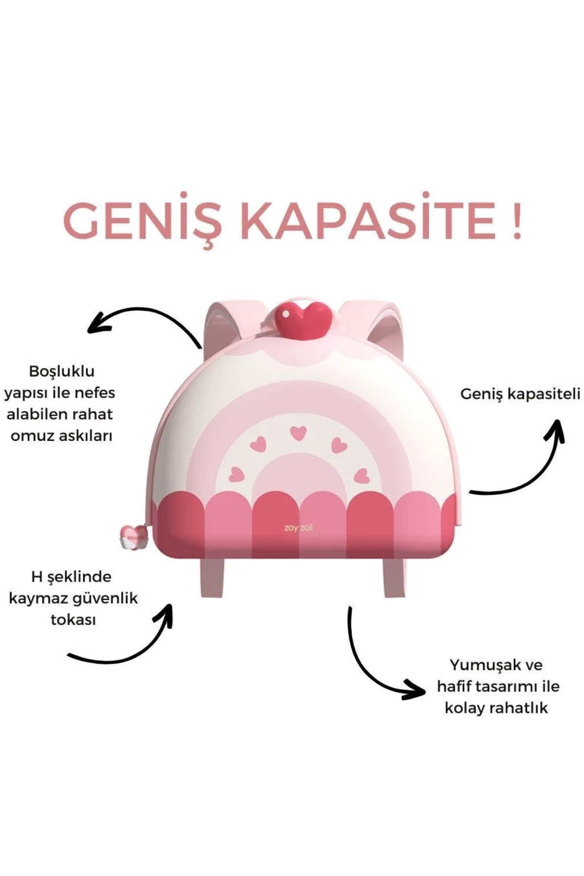 Zoyzoii Dream Serisi Sırt Çantası / Rall Cake Çok Renkli