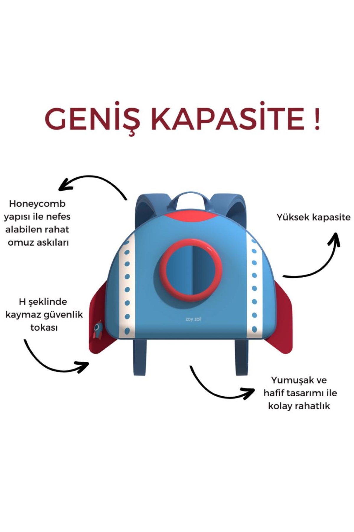 Zoyzoii Dream Serisi Sırt Çantası / Space Çok Renkli