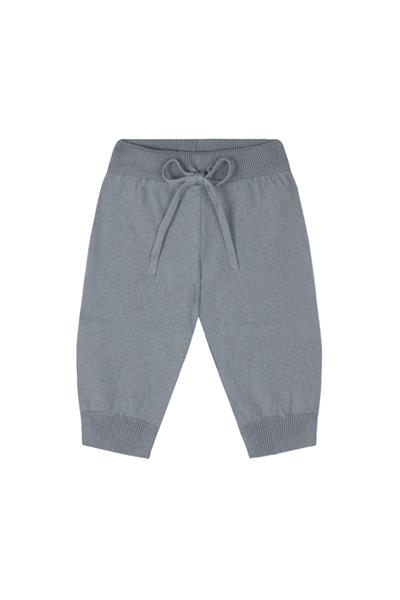Antebies / Beyaz Çizgili Gri Triko Bebek Set Gri