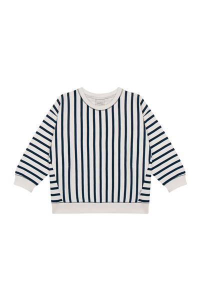 Antebies / Çizgili Sweatshirt Lacivert