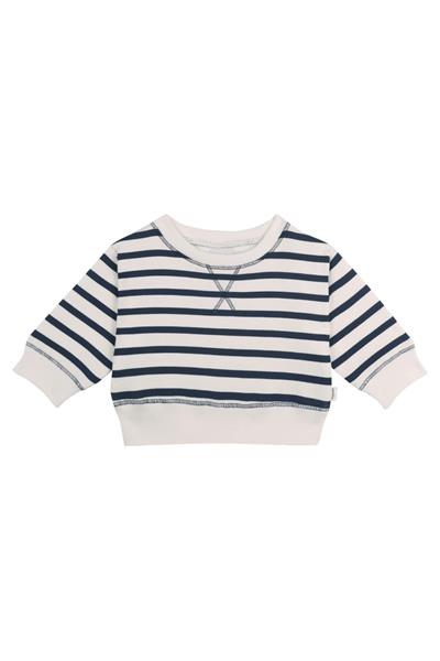 Antebies / Çizgili Sweatshirt Lacivert