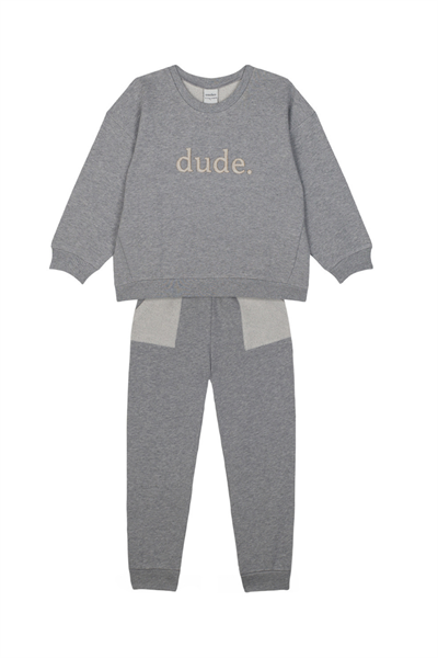 Antebies / Dude Sweatshirt Pantolon Set Gri