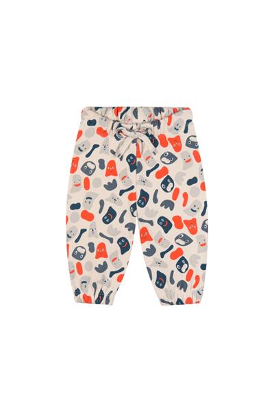 Antebies / Eğlenceli Canavarlar Sweatshirt ve Pantolon Set Turuncu