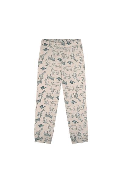 Antebies / Hayvanlar Alemi Uzun Kollu Pijama Takımı Yeşil