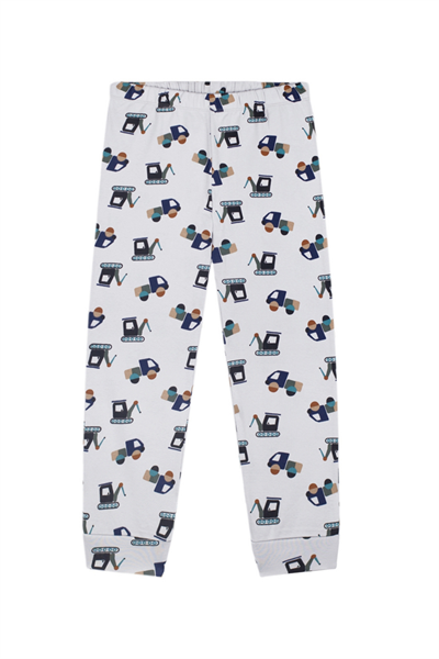Antebies / İnşaat Ekibi Uzun Kollu Pijama Takımı Lacivert