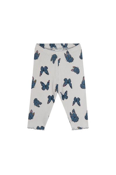 Antebies / Kelebek Desen Bebek Taytlı Set Mavi